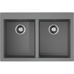 Кухонная мойка Omoikiri Bosen 80-2-GR 4993569, leningrad grey, Цвет производителя: Leningrad Grey - фото 