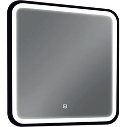 Зеркало Mirsant Premier black 80 см, чёрный - фото 