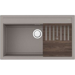Кухонная мойка Omoikiri Kitagawa 86-LB-GR 4993796, leningrad grey, Цвет производителя: Leningrad Grey - фото 
