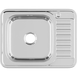 Кухонная мойка Iddis Basic BAS65PLi77 0,6 мм, сталь R - фото 