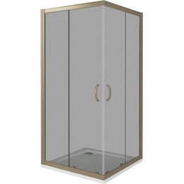 Душевое ограждение Bas Jazz CR-90-B-BR 90x90 см, бронза/тонированное - фото 