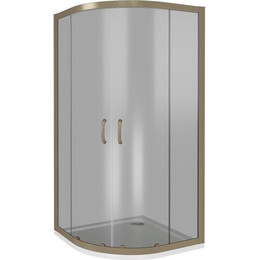 Душевое ограждение Bas Jazz R-100-B-BR 100x100 см, бронза/тонированное - фото 