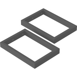 Кронштейн для столешницы подвесной Bas 43 см (2 шт.) чёрный - фото 