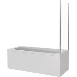 Шторка для ванны Bas Screen SP-75-G-CH 750х1400 мм, хром/матовое - фото 