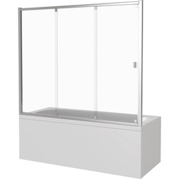 Шторка для ванны Bas Screen WTW-170-G-CH 1700х1400 мм, хром/матовое - фото 