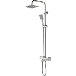 Душевая стойка с термостатом Gappo G2499-40, сатин - фото 
