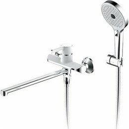 Смеситель для ванны с душевым гарнитуром Gappo G2203-8, белый/хром - фото 