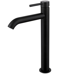 Смеситель для раковины высокий Abber Wasser Kreis AF8111B, черный матовый, Цвет производителя: чёрный матовый - фото 
