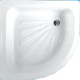 Поддон стальной Loranto Полукруг 80х80 см - фото 