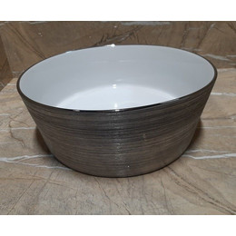 Раковина-чаша CeramaLux NC 36 см C1054, белый/серый - фото 