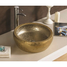 Раковина-чаша CeramaLux NC 41 см J2023, золото - фото 