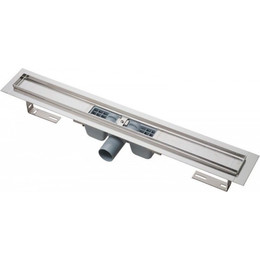 Трап AlcaPlast 105 см APZ1S-1050, нержавеющая сталь, Цвет производителя: хром, Размер трапа: 1050 - фото 