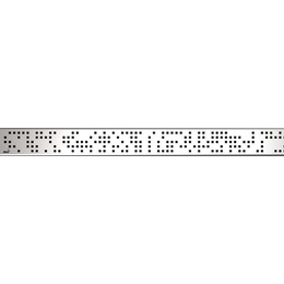 Решетка для трапа AlcaPlast Code-850L 85 см, нержавеющая сталь, хром глянцевый - фото 