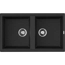 Кухонная мойка Omoikiri Tedori 86-2 BL 4993924, чёрный, Цвет производителя: чёрный - фото 