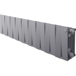 Радиатор Royal Thermo Piano Forte 200 Silver Satin 1440х280 мм (18 секций) - фото 