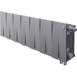 Радиатор Royal Thermo Piano Forte 200 VDR Silver Satin 1120х280 мм (14 секций) - фото 
