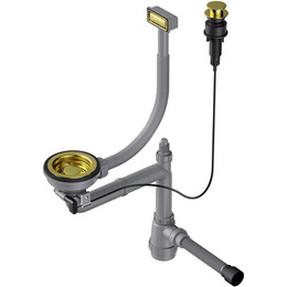 Арматура для кухонной мойки Omoikiri WK-1-A LG 4956469, светлое золото - фото 