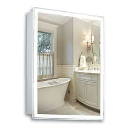 Зеркало-шкаф Azario Киото Led 60 см + часы - фото 