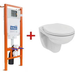 Инсталляция BelBagno BB002-80 с подвесным унитазом Ideal Standard Eurovit Rimless K881201 - фото 
