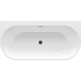 Ванна акриловая Ravak Freedom W 166х80 см XC00100033 (чёрный слив), Размер - мм: 1650х800 - фото 