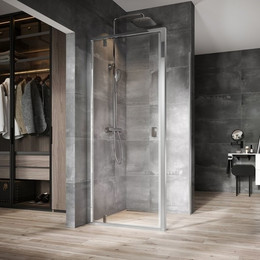 Душевое ограждение Ravak Nexty NDOP1+NPSS 80х80 см 03O40C00Z1+90O40C00Z1, алюминий/прозрачное - фото 