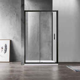 Душевое ограждение Azario Milton 120х80 см AZ-ND1131 L 1200 BLACK, черный/прозрачное - фото 
