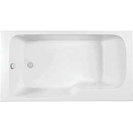 Ванна акриловая Jacob Delafon Bain Douche Malice 160х85 см L E6D066L-00 с ножками - фото 