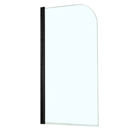 Шторка для ванны Azario Merrit 70х150 см NF6211 BLACK, черный/прозрачное - фото 