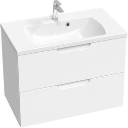 Тумба подвесная с раковиной Ravak Classic II 80 см X000001480, белый - фото 