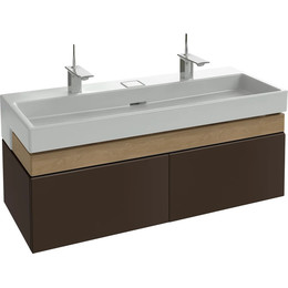 Тумба подвесная с раковиной Jacob Delafon Terrace 120 см EB1188-N23, коричневый - фото 