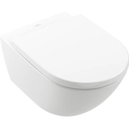 Унитаз подвесной безободковый Villeroy&Boch Subway 3.0 4670TS01 с крышкой микролифт - фото 