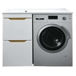 Тумба напольная с раковиной-столешницей Azario Magenta 120 см L CS00078395 - фото 