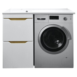 Тумба напольная с раковиной-столешницей Azario Magenta 110 см L CS00078394 - фото 