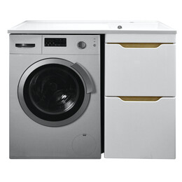 Тумба напольная с раковиной-столешницей Azario Magenta 120 см R CS00079141 - фото 