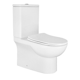 Унитаз-компакт безободковый Azario Ambra AZ-848 с крышкой микролифт - фото 