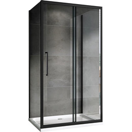 Душевое ограждение Abber Schwarzer Diamant 180х70 см AG30180BH-S70B-S70B, черный/прозрачное - фото 