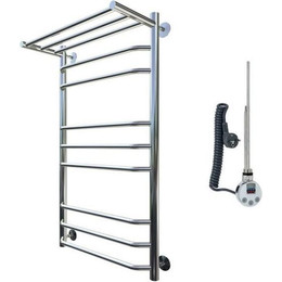 Полотенцесушитель электрический Тругор Браво3 ТЭН с полкой П9 500x1000 мм (возможность скрытого подключения) 00-00018691 - фото 