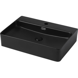 Раковина-чаша Abber Rechteck 61 см AC2201MB, черный матовый - фото 