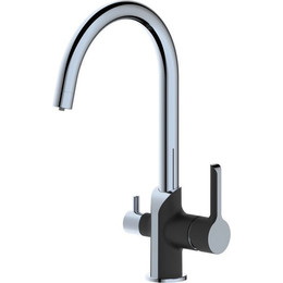 Смеситель для кухни Haiba HB76805-7, черный/хром - фото 