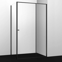 Душевое ограждение WasserKraft Dill 120x80 см 61S06, чёрный/прозрачное - фото 