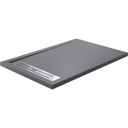 Поддон каменный WasserKraft Wiese 120х90 см 84T07, серый матовый - фото 