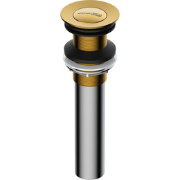 Донный клапан WasserKraft A252, золото матовое - фото 