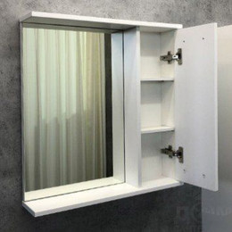 Зеркало-шкаф Comforty Модена М-60 см, белый матовый - фото 