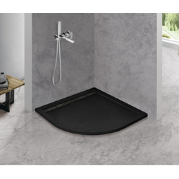 Мраморный поддон Cezares TRAY-AS-R-90-30-NERO 90х90 см, черный - фото 