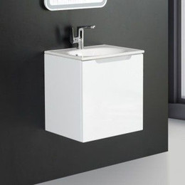 Тумба подвесная с раковиной BelBagno ETNA-500-1A-SO-BL-P-R 50 см, Bianco Lucido, Цвет фасада: Bianco Lucido - фото 