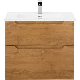 Тумба подвесная с раковиной BelBagno ETNA-H60-700-2C-SO-RN-P 70 см, Rovere Nature, Цвет фасада: Rovere Nature - фото 