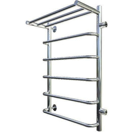 Полотенцесушитель водяной Тругор Идеал ПМ1 с полкой и боковым подводом П6 500х800 мм R (м/о 500 мм) 00-00026993 - фото 