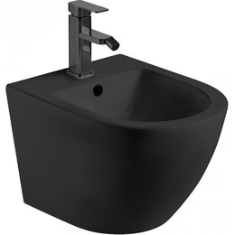 Биде подвесное CeramaLux 2197-1MB, черный матовый - фото 