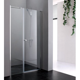 Душевая дверь Cezares 110 см ELENA-W-B-11-30+80-P-Cr-R, хром/матовое - фото 