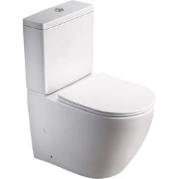 Унитаз-компакт безободковый SantiLine SL-5016 с крышкой микролифт, Цвет производителя: белый - фото 